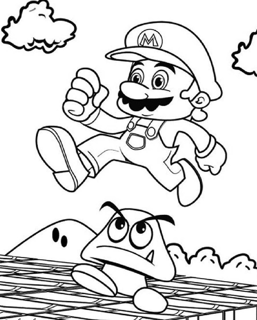 120+ Mario and Bowser Coloring Pages 112