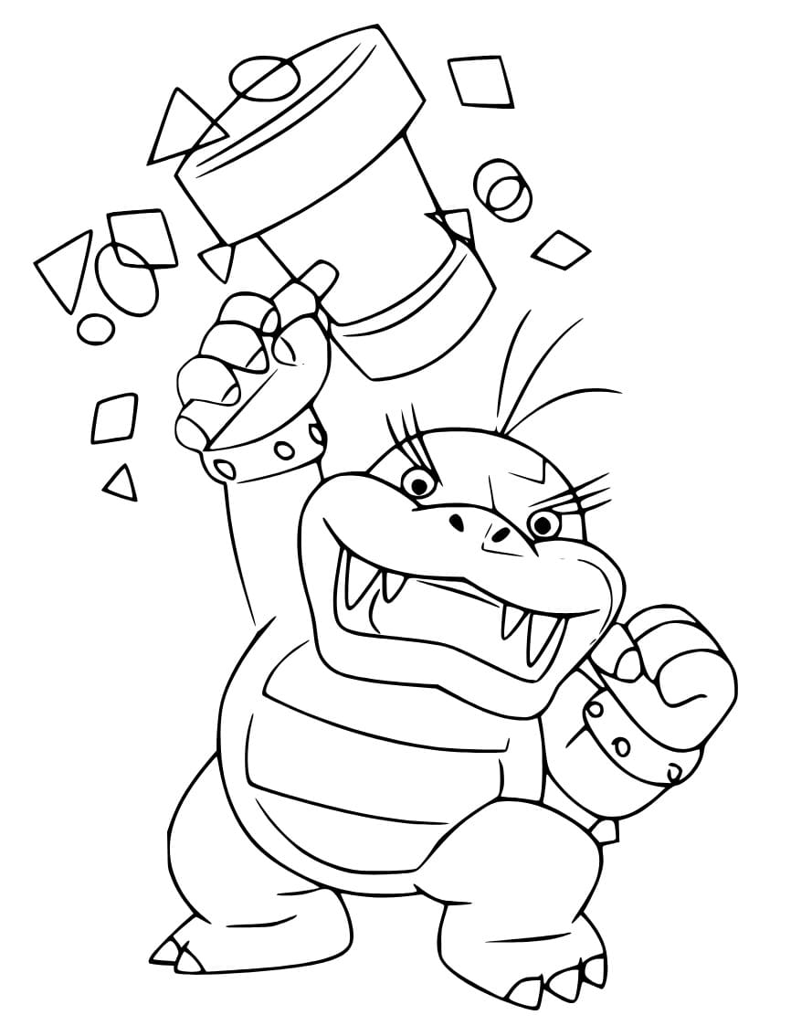 120+ Mario and Bowser Coloring Pages 114