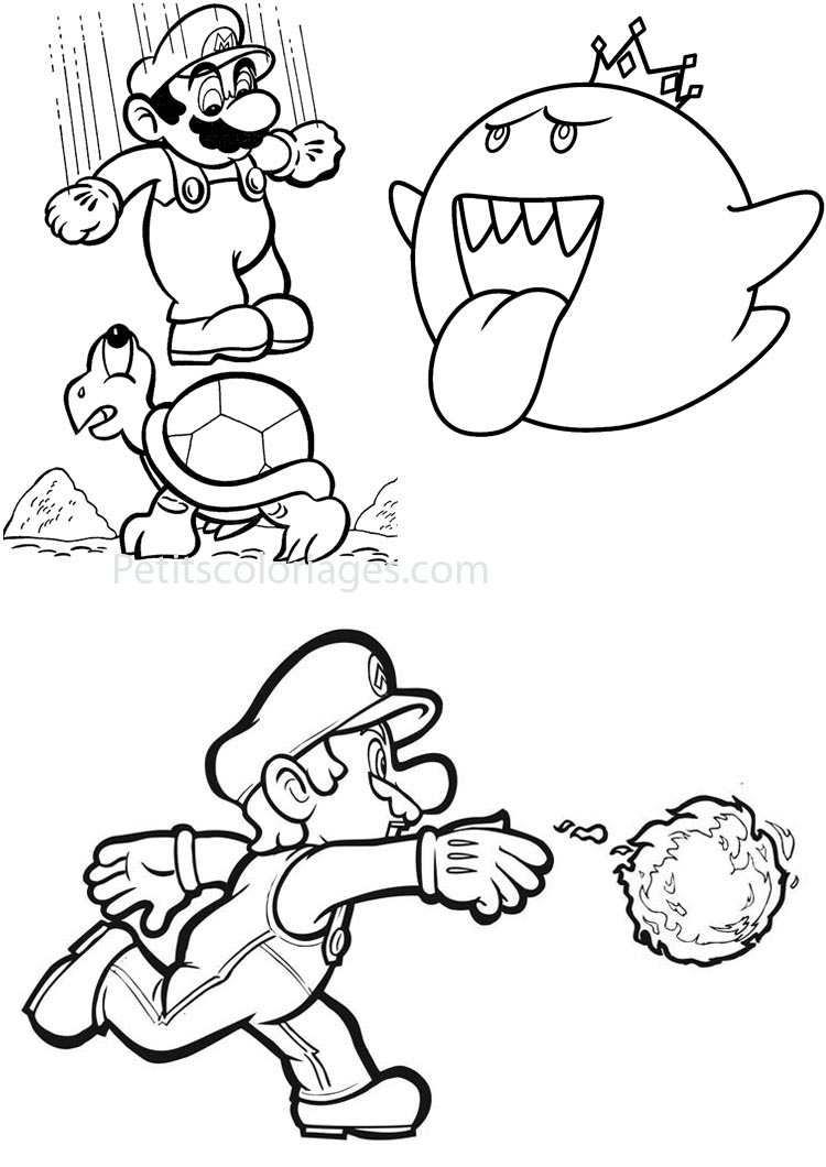 120+ Mario and Bowser Coloring Pages 16