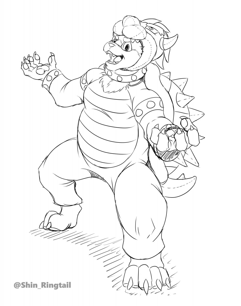 120+ Mario and Bowser Coloring Pages 19