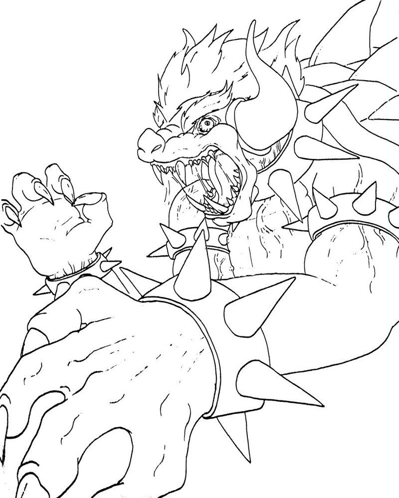 120+ Mario and Bowser Coloring Pages 23