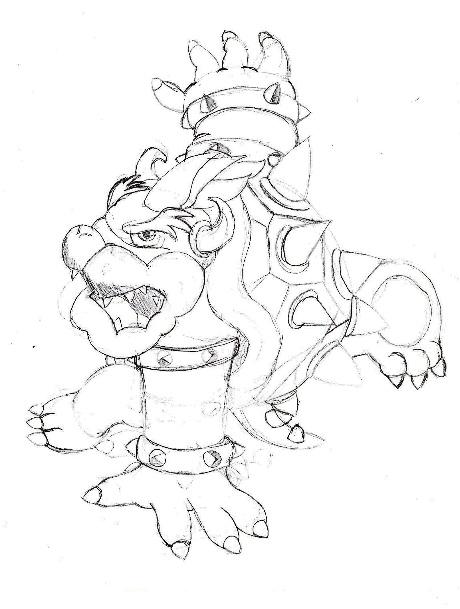 120+ Mario and Bowser Coloring Pages 31