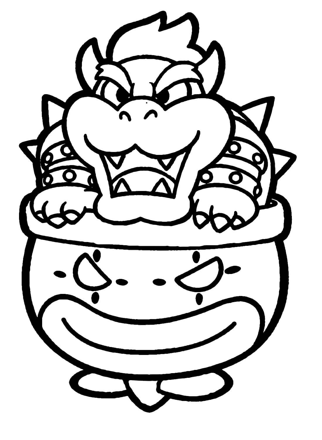 120+ Mario and Bowser Coloring Pages 33