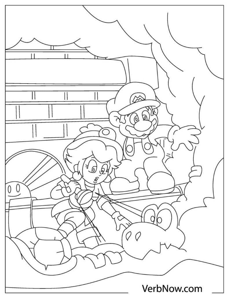 120+ Mario and Bowser Coloring Pages 42