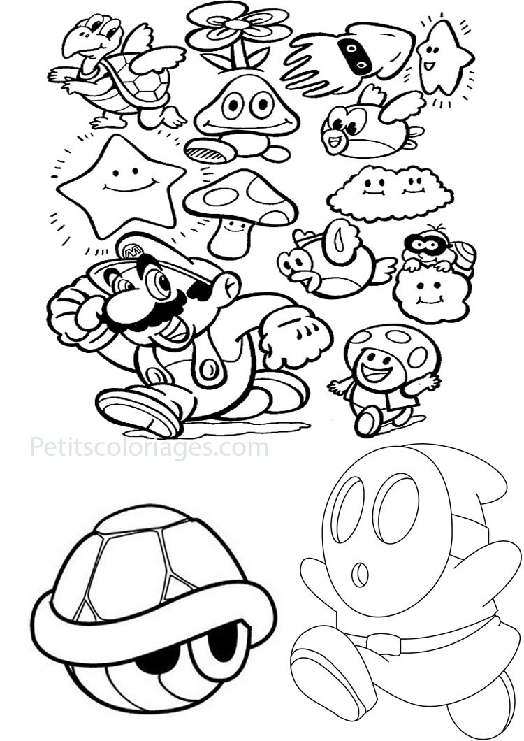 120+ Mario and Bowser Coloring Pages 46