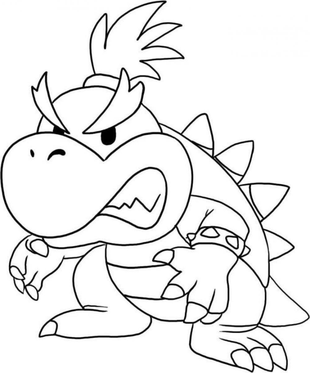 120+ Mario and Bowser Coloring Pages 48