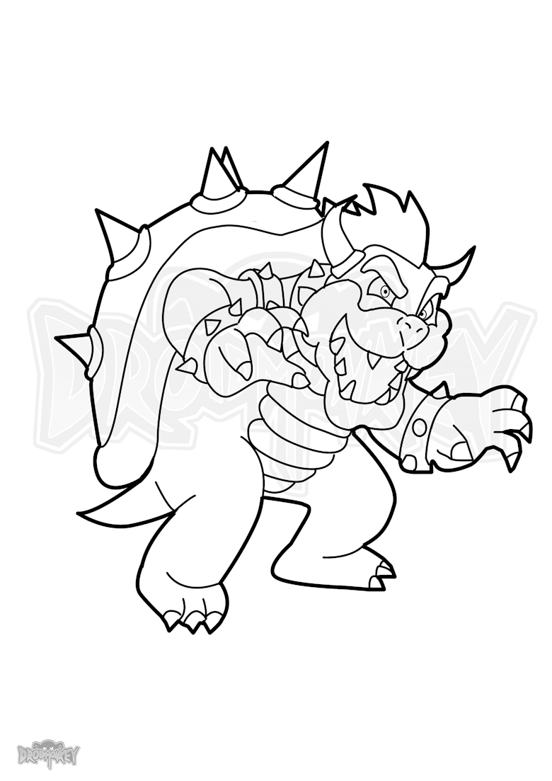 120+ Mario and Bowser Coloring Pages 5