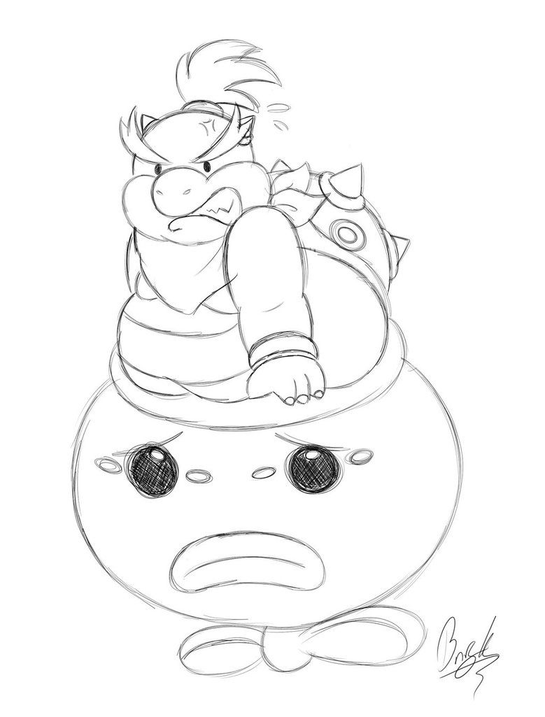 120+ Mario and Bowser Coloring Pages 53