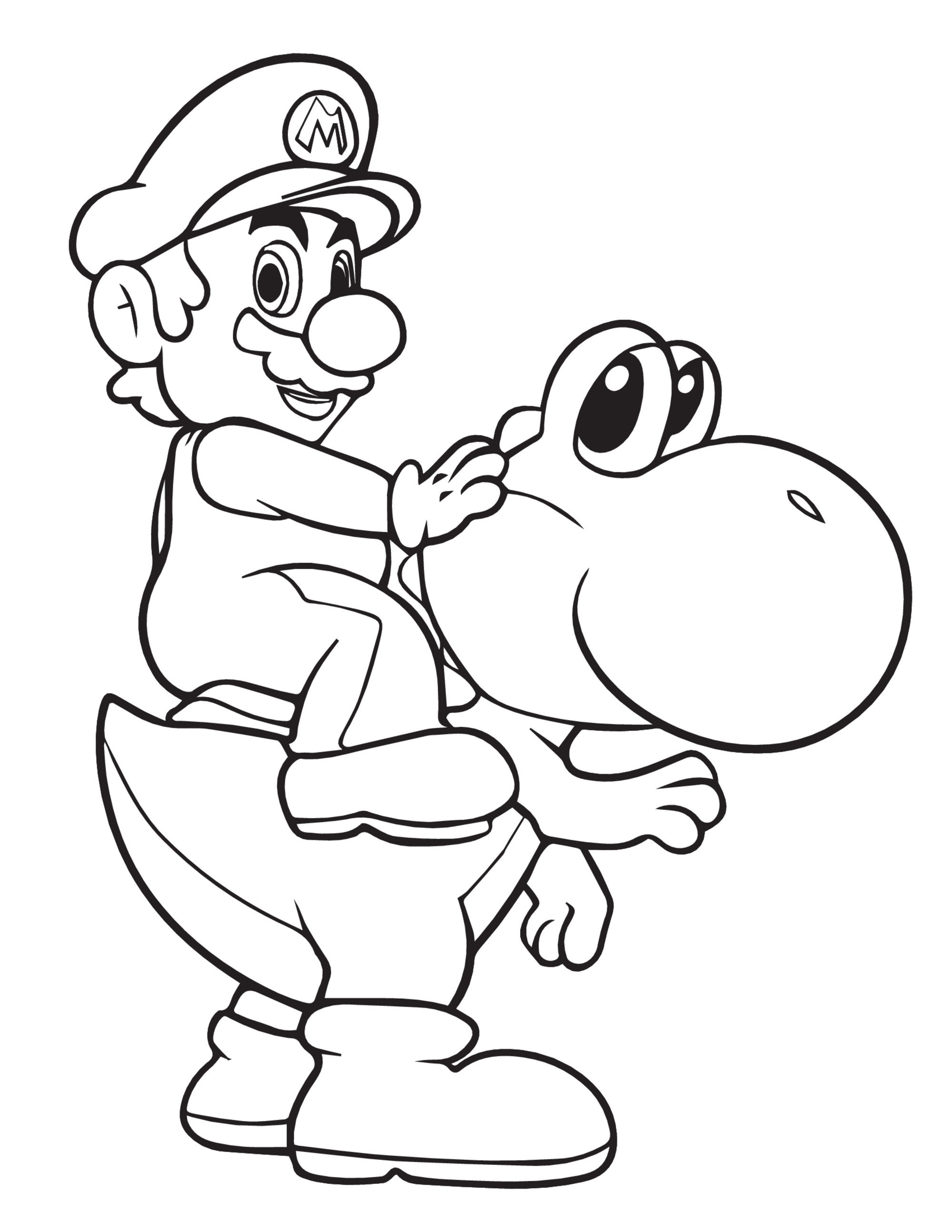 120+ Mario and Bowser Coloring Pages 56