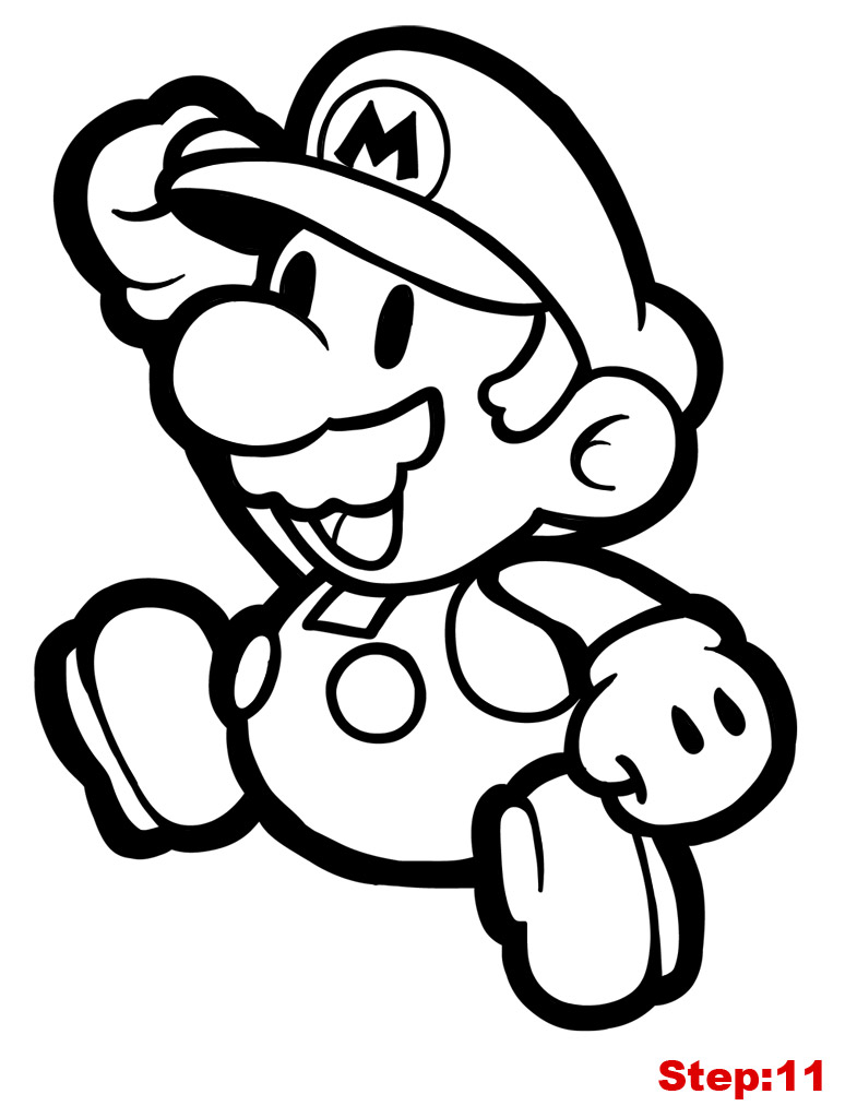 120+ Mario and Bowser Coloring Pages 66