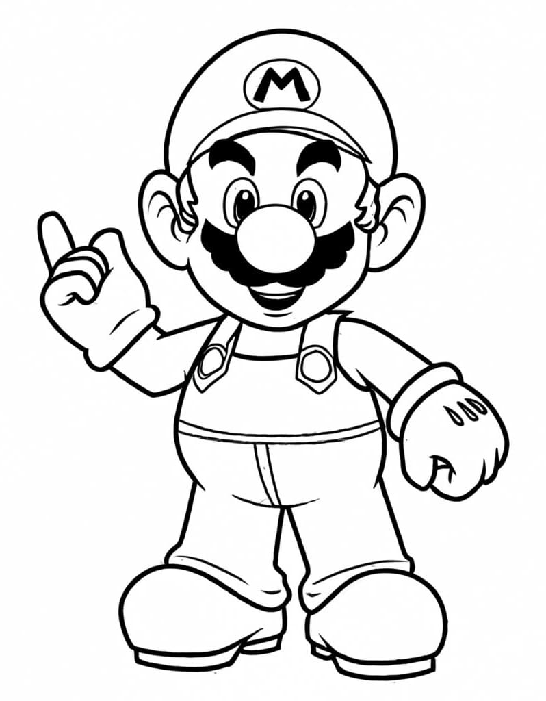 120+ Mario and Bowser Coloring Pages 80