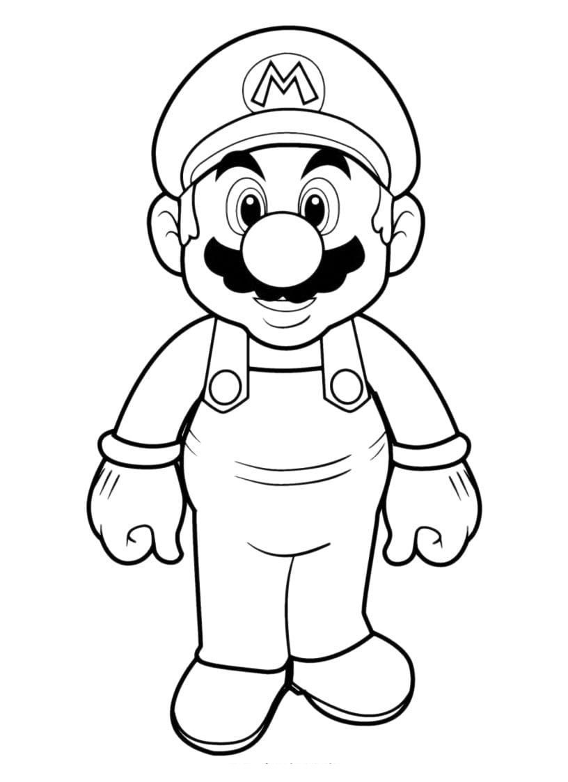 120+ Mario and Bowser Coloring Pages 97