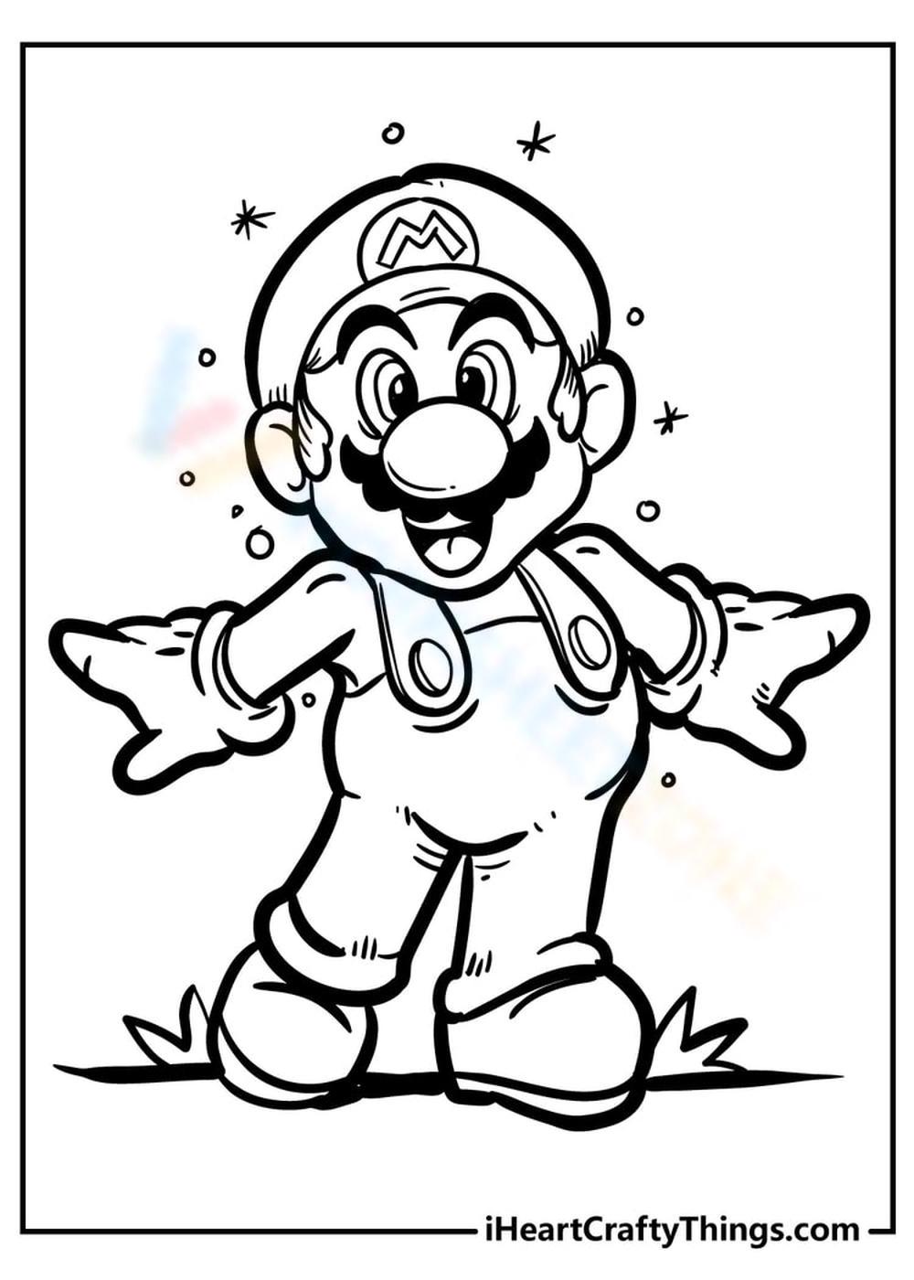 120+ Mario and Bowser Coloring Pages 99