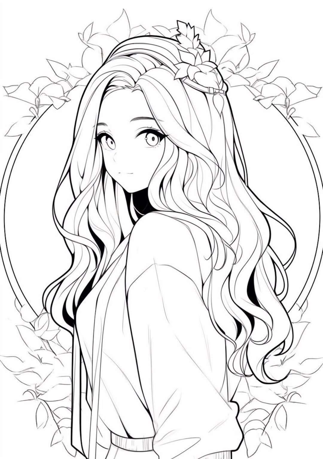 130+ Anime Coloring Pages Printable 107