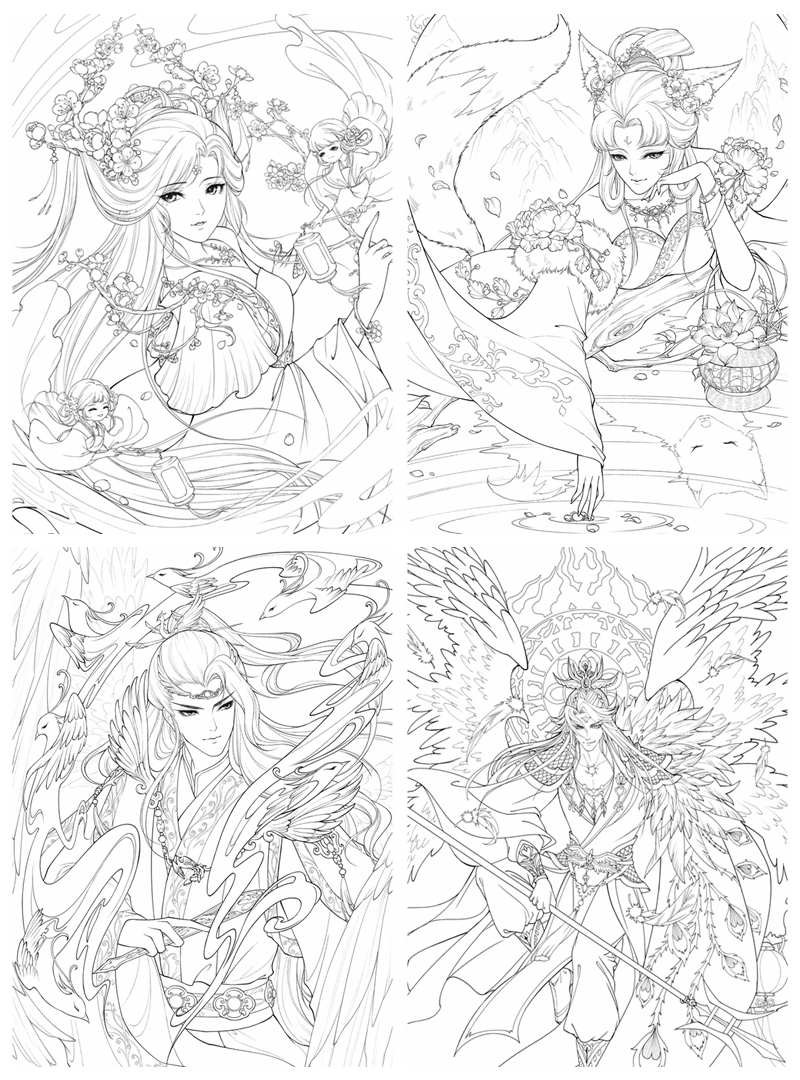 130+ Anime Coloring Pages Printable 132