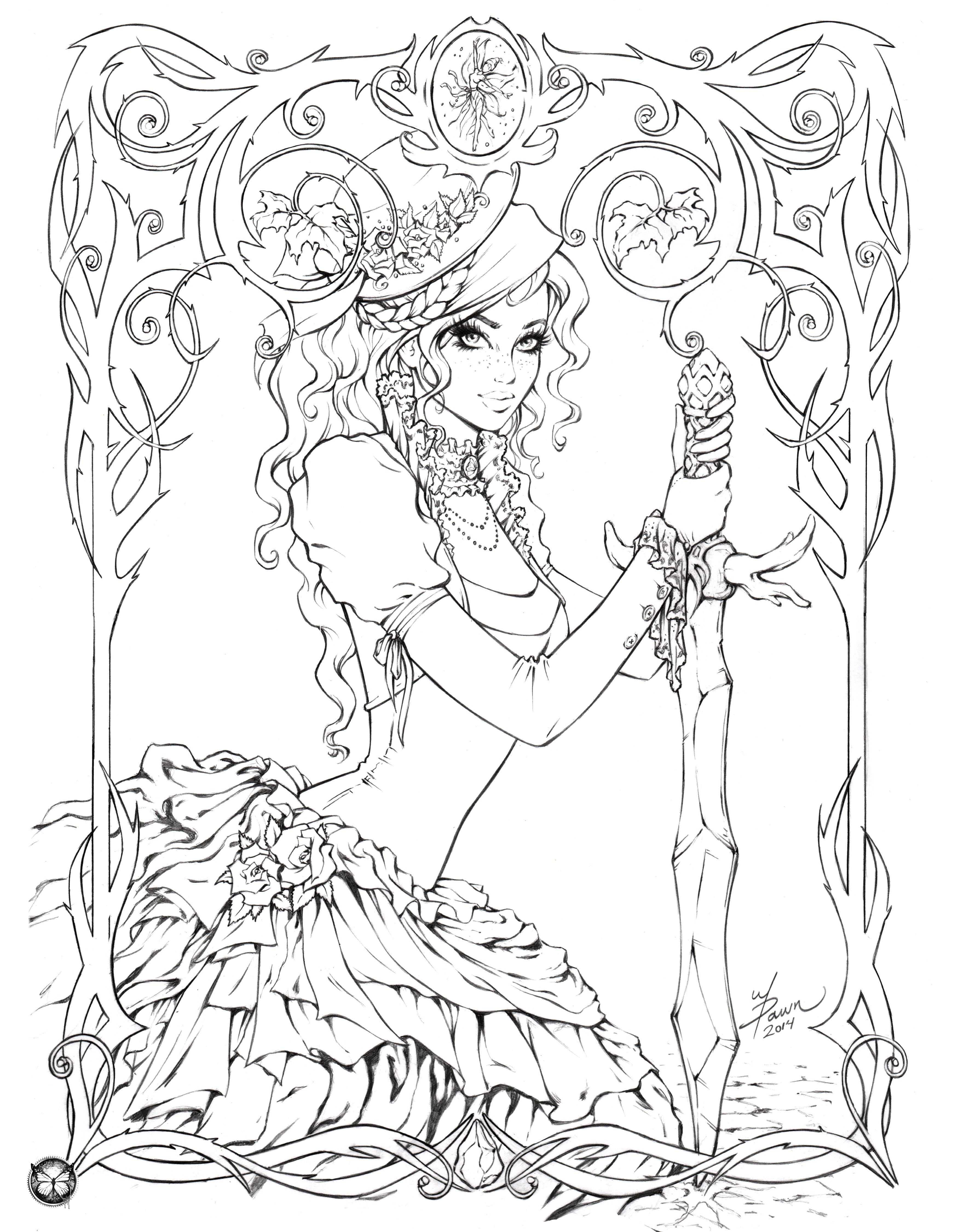 130+ Anime Coloring Pages Printable 136