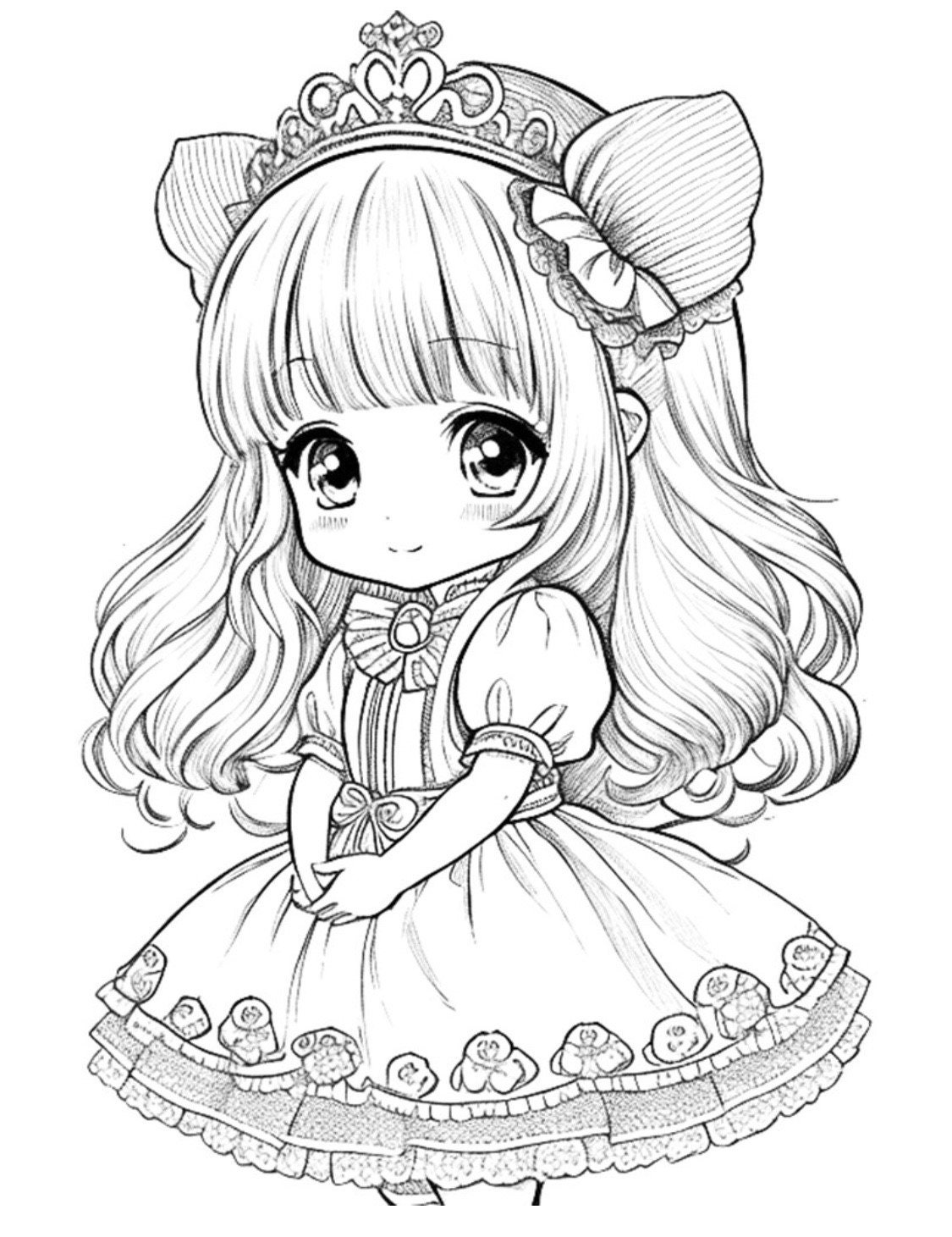 130+ Anime Coloring Pages Printable 14