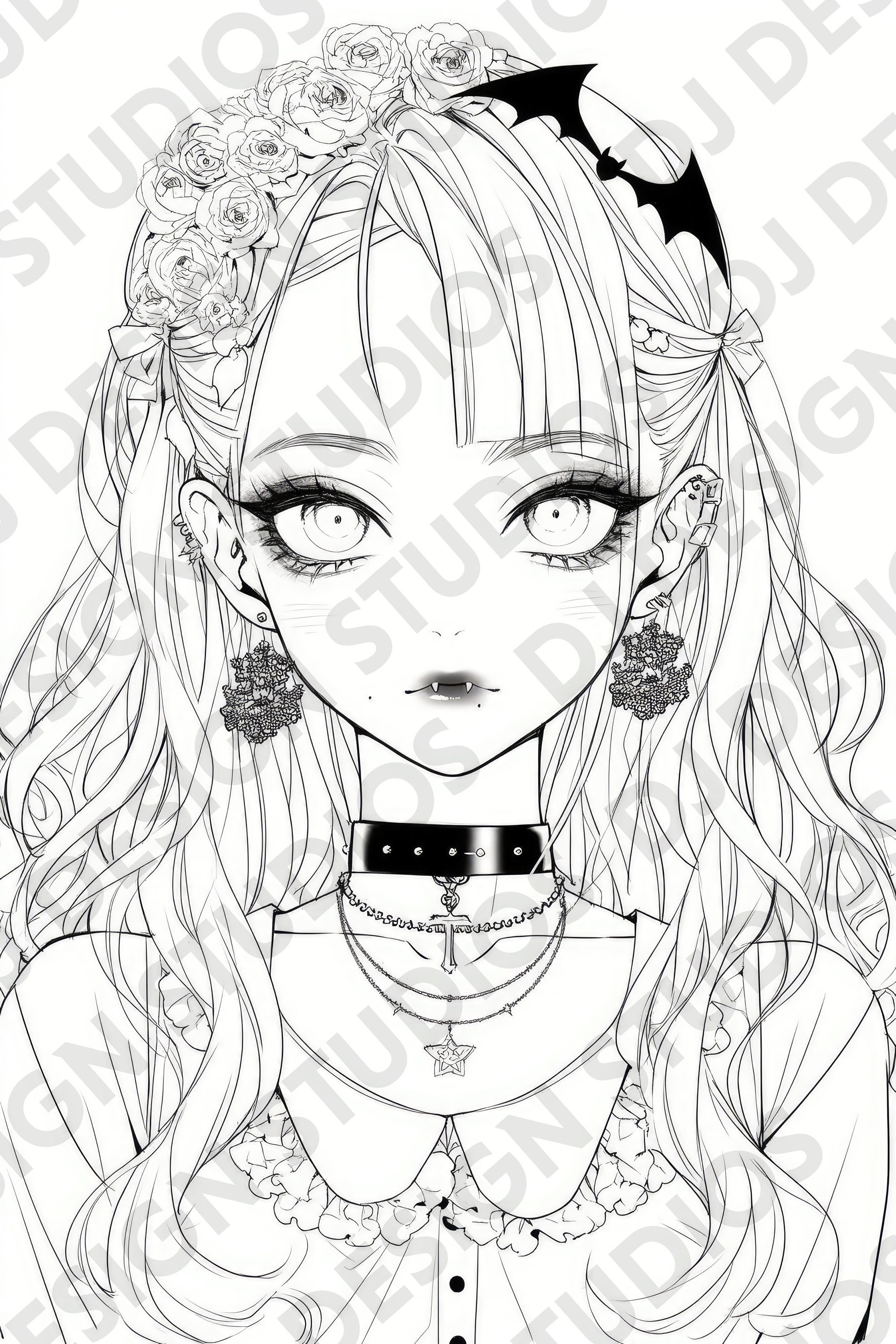 130+ Anime Coloring Pages Printable 21