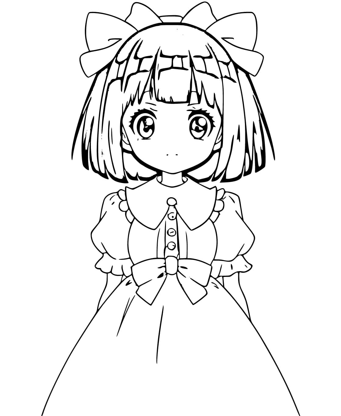 130+ Anime Coloring Pages Printable 35