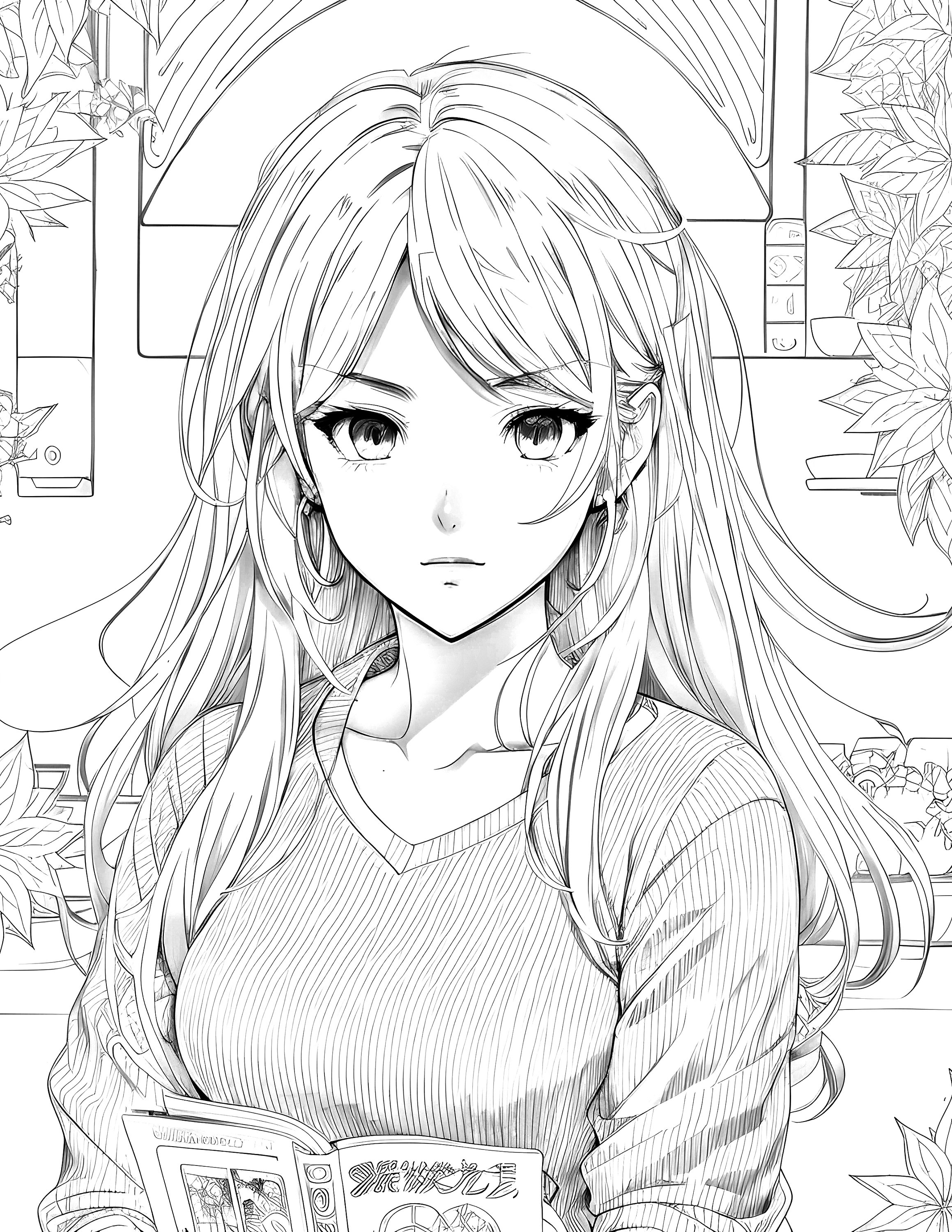 130+ Anime Coloring Pages Printable 49