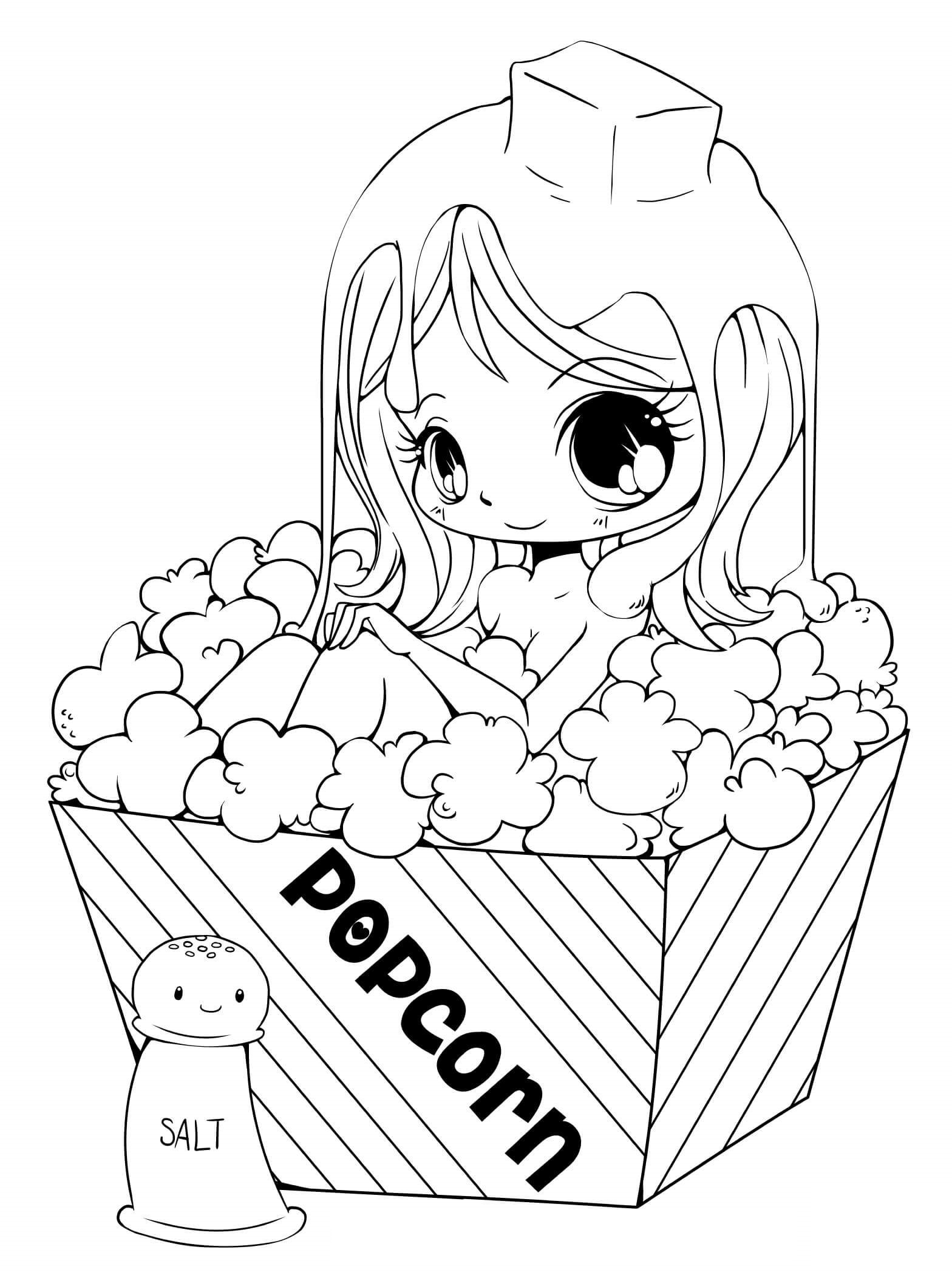 130+ Anime Coloring Pages Printable 60