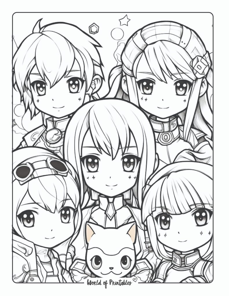 130+ Anime Coloring Pages Printable 78