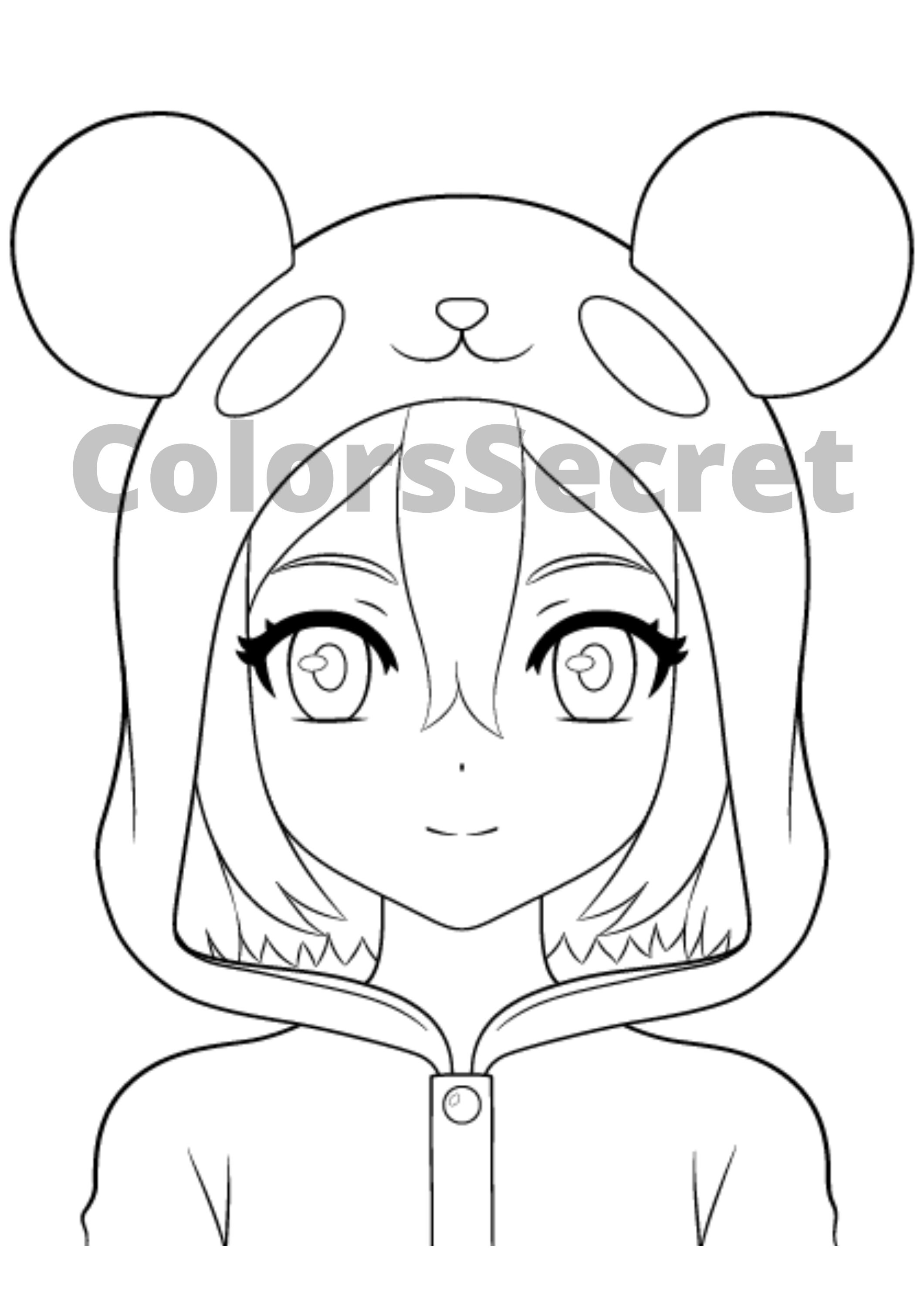 130+ Anime Coloring Pages Printable 92