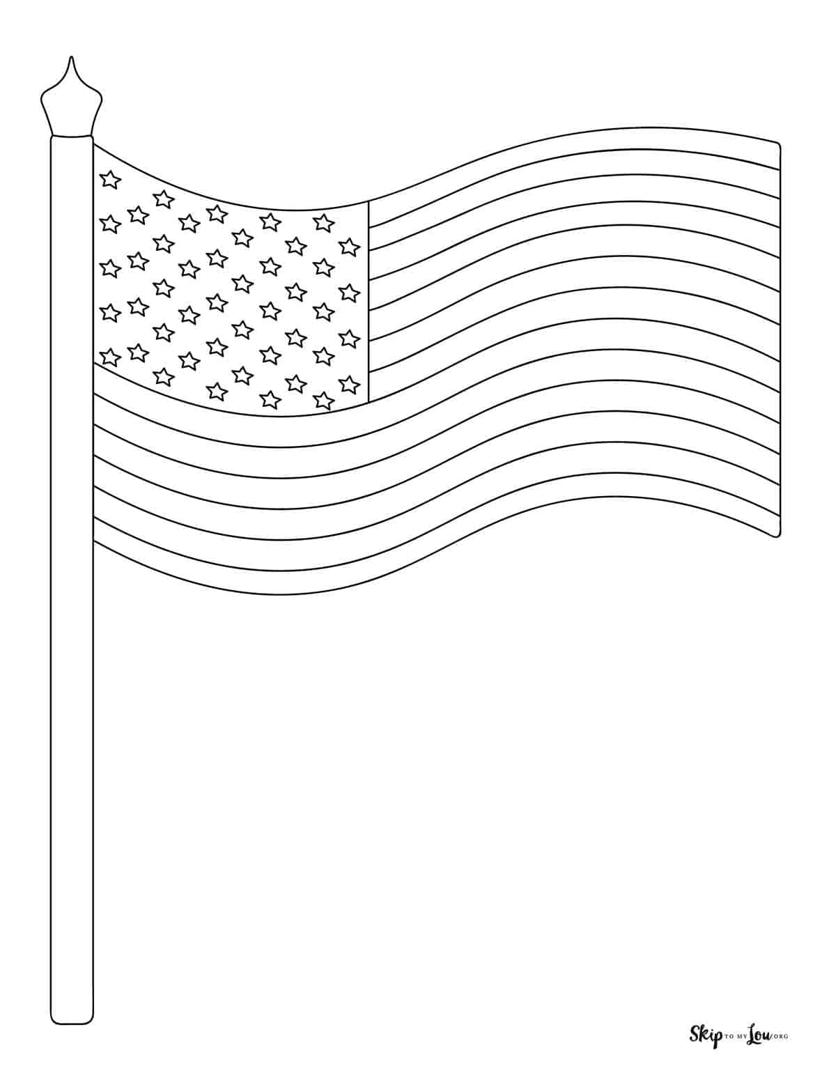 140+ American Flag Color Page Ideas for Patriotic Fun 2