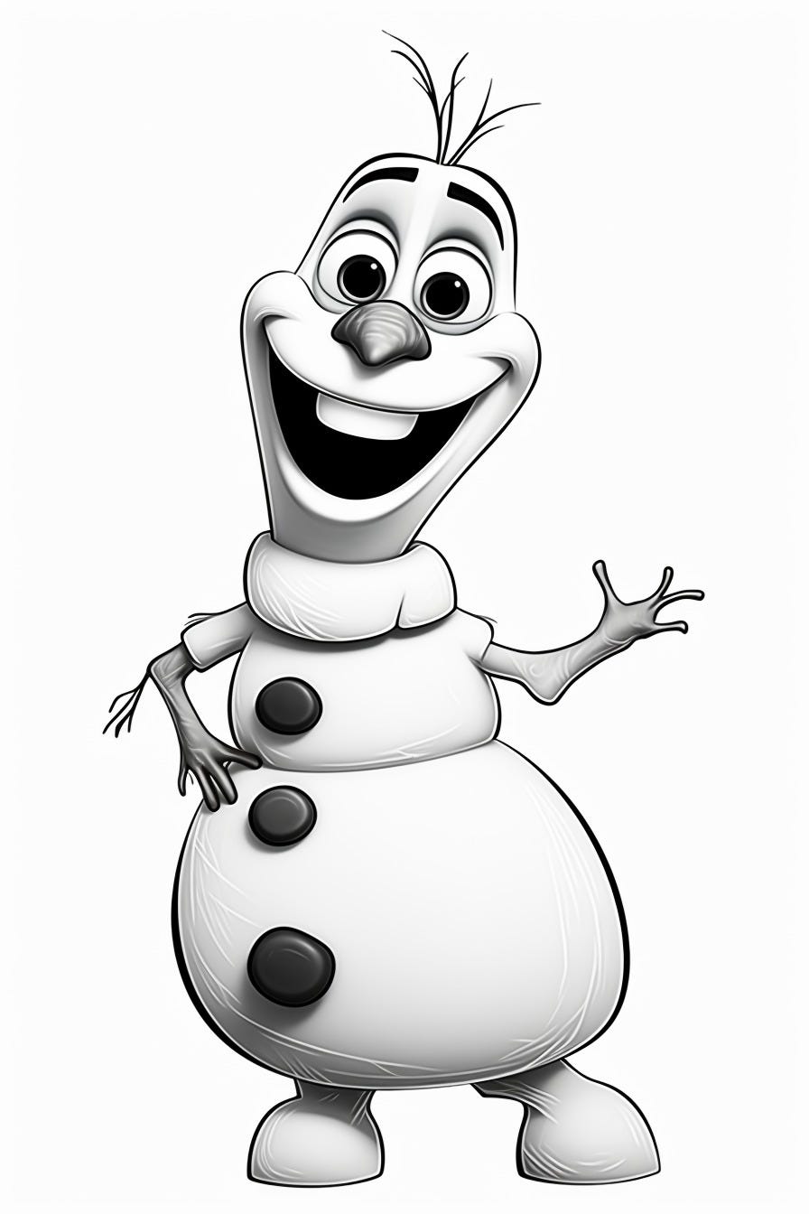 140 Olaf Coloring Pages: Frozen Fun for Everyone 106