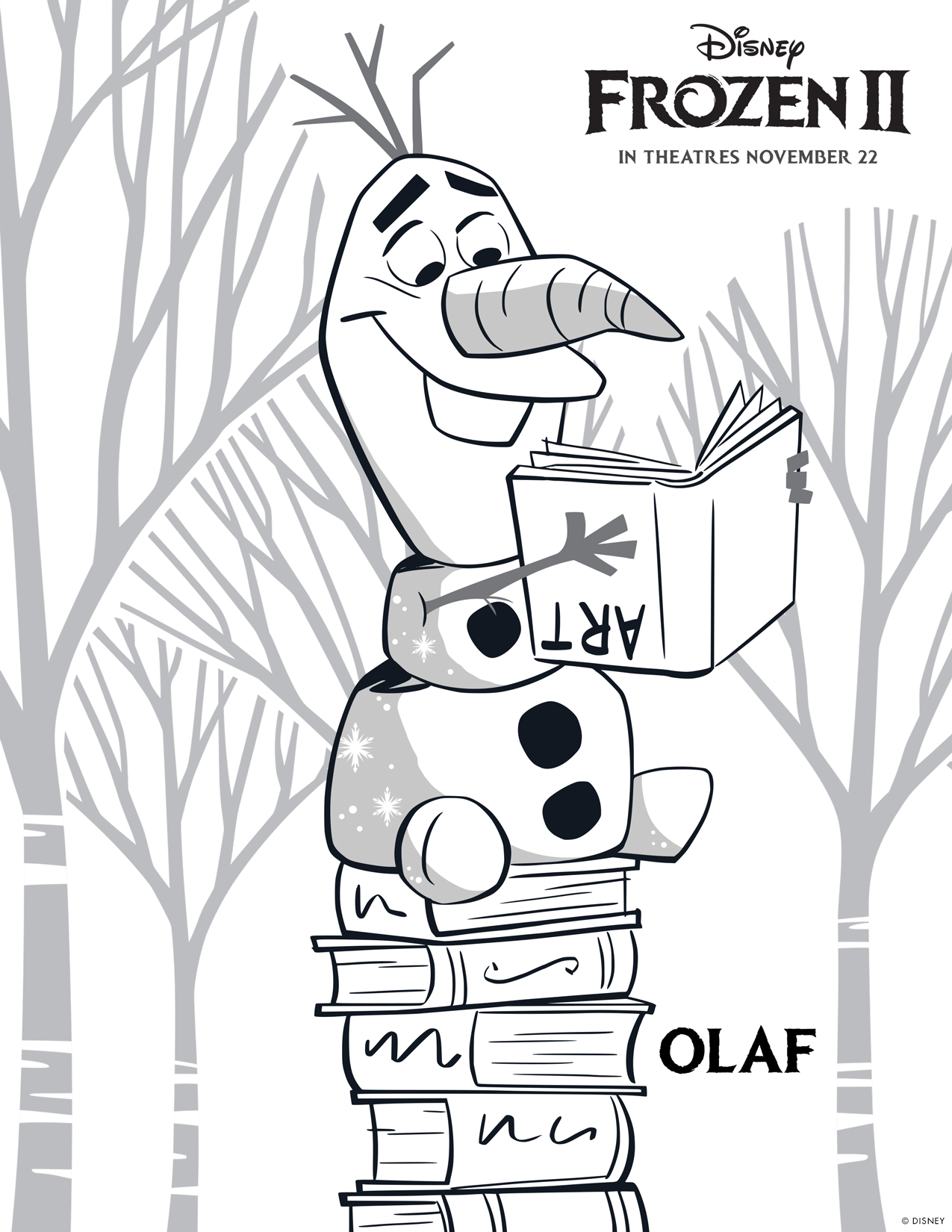 140 Olaf Coloring Pages: Frozen Fun for Everyone 12