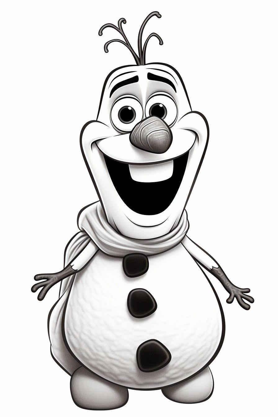 140 Olaf Coloring Pages: Frozen Fun for Everyone 131