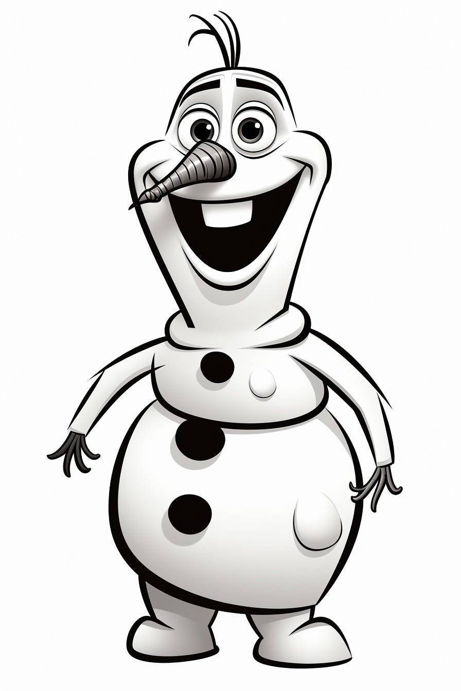 140 Olaf Coloring Pages: Frozen Fun for Everyone 30