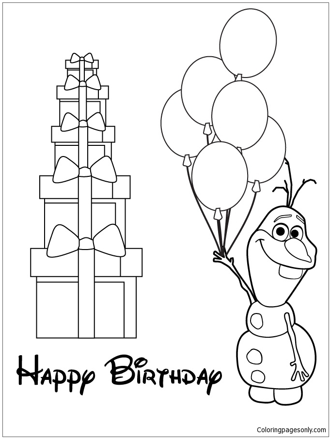 140 Olaf Coloring Pages: Frozen Fun for Everyone 33