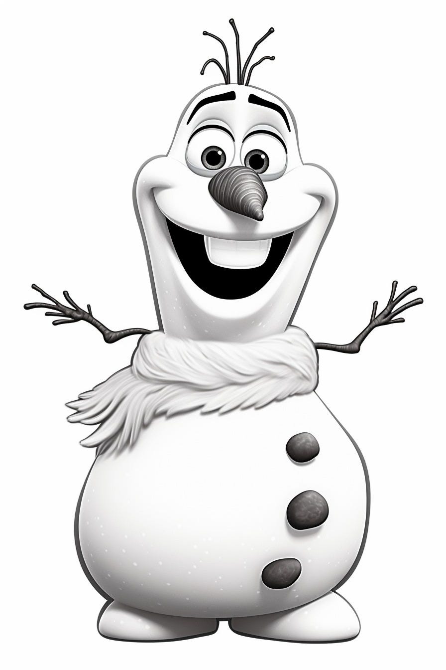 140 Olaf Coloring Pages: Frozen Fun for Everyone 47