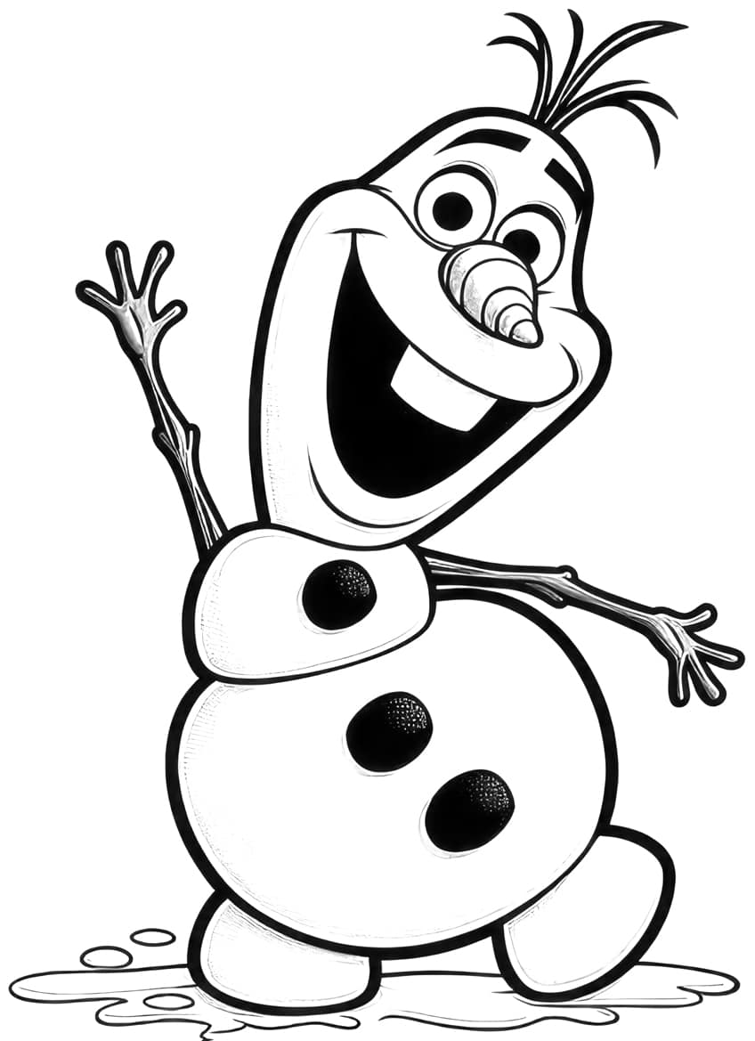 140 Olaf Coloring Pages: Frozen Fun for Everyone 71