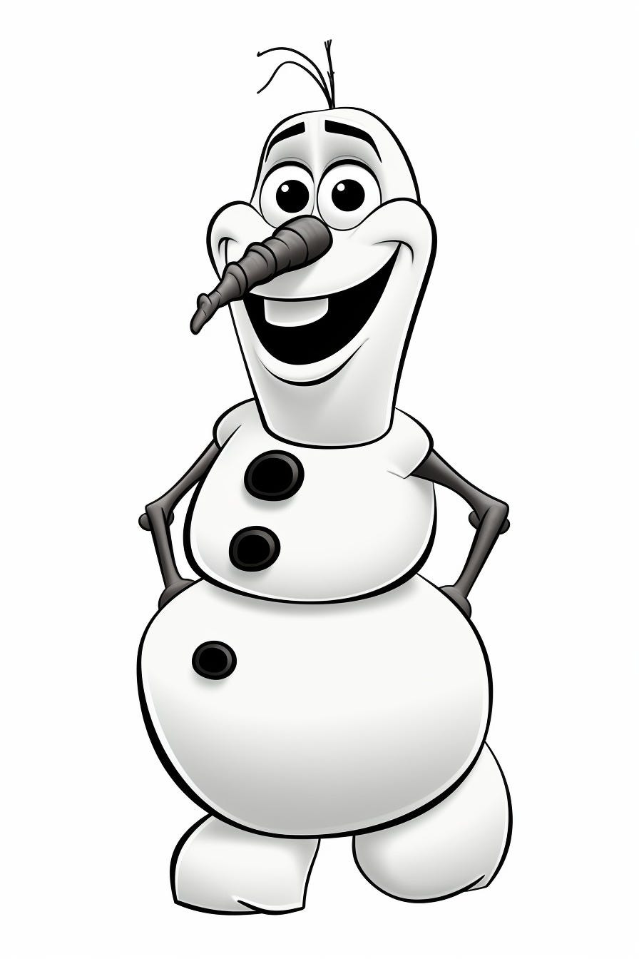 140 Olaf Coloring Pages: Frozen Fun for Everyone 73