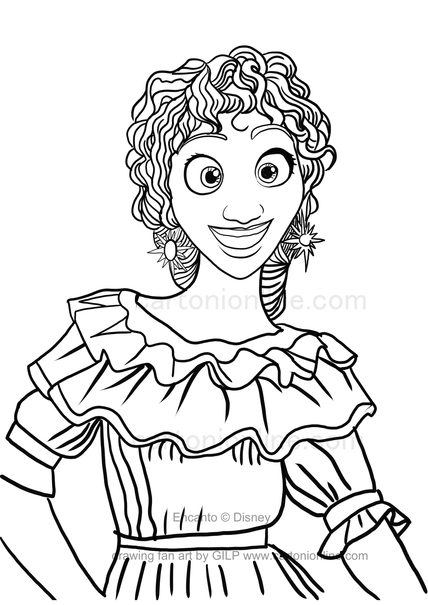 141+ Free Encanto Coloring Pages Printable 119