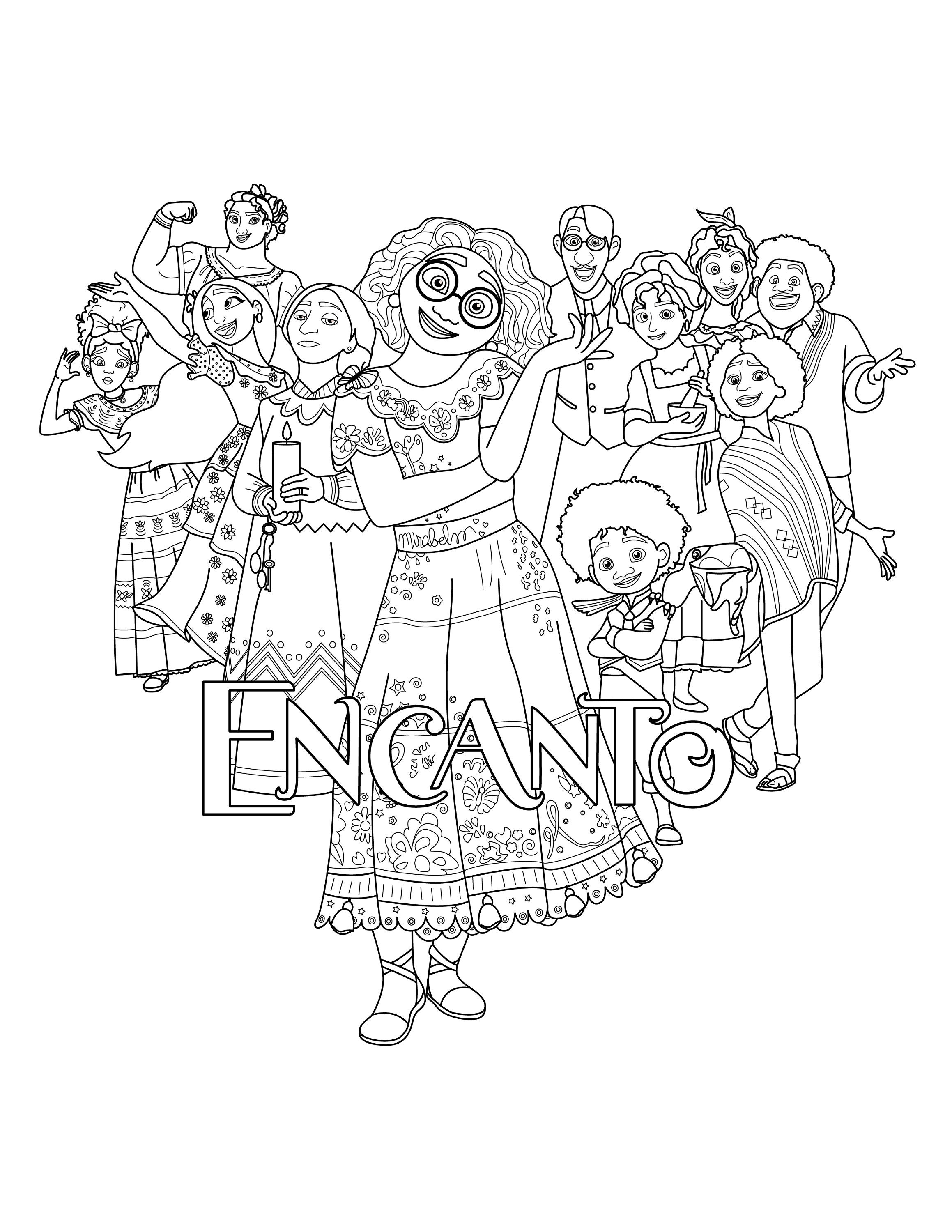 141+ Free Encanto Coloring Pages Printable 129