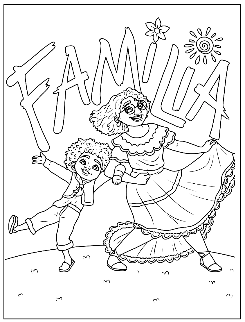 141+ Free Encanto Coloring Pages Printable 24