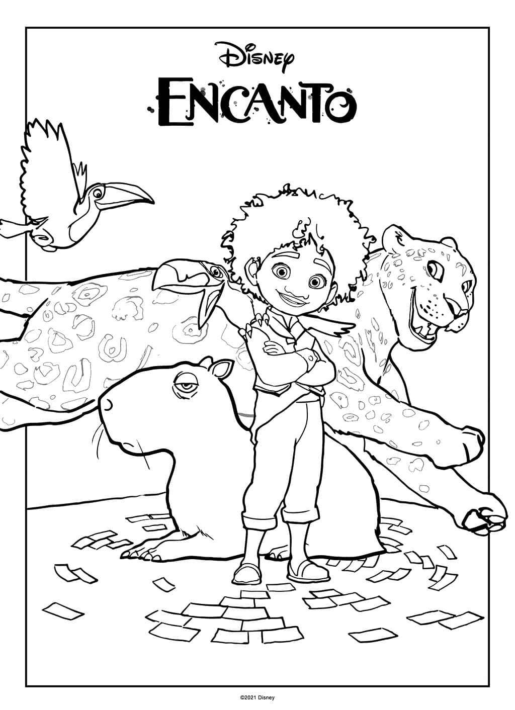 141+ Free Encanto Coloring Pages Printable 56