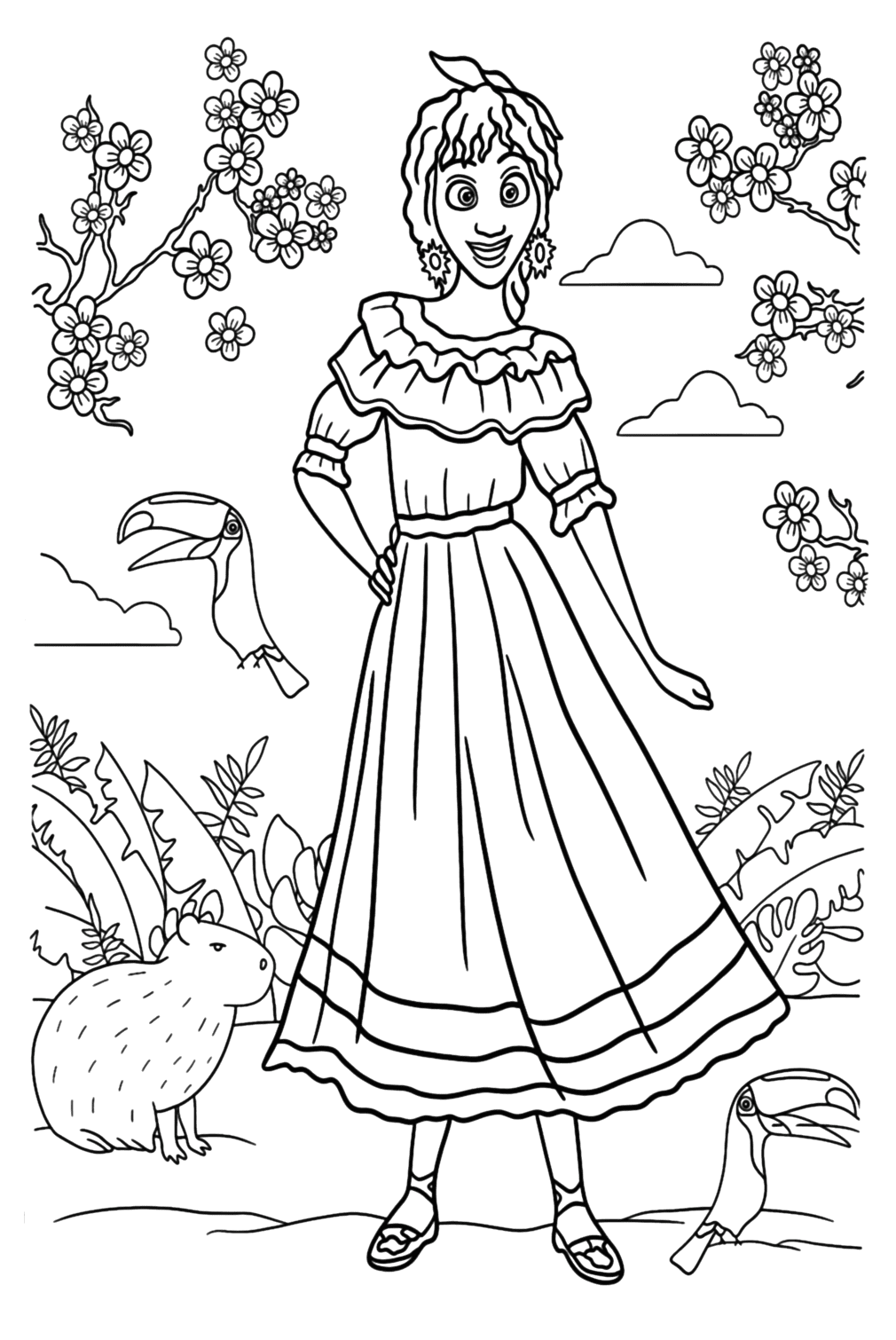 141+ Free Encanto Coloring Pages Printable 72