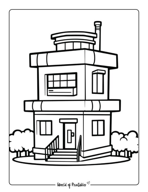 145 Dream House Coloring Pages Printable 10