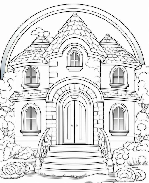 145 Dream House Coloring Pages Printable 107