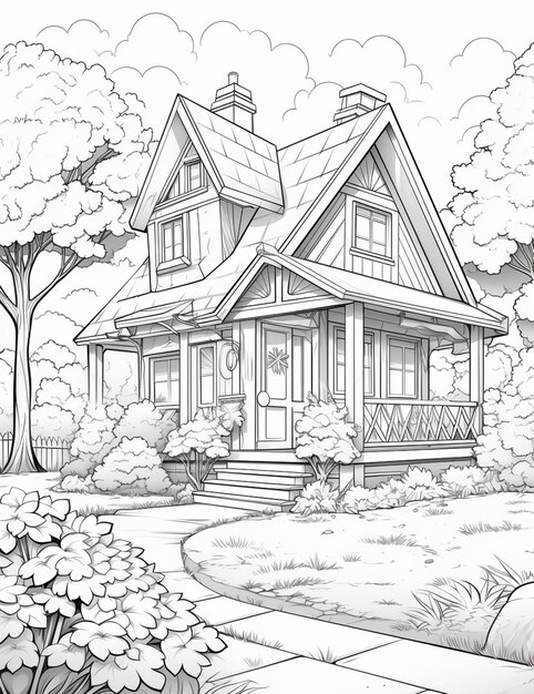 145 Dream House Coloring Pages Printable 117