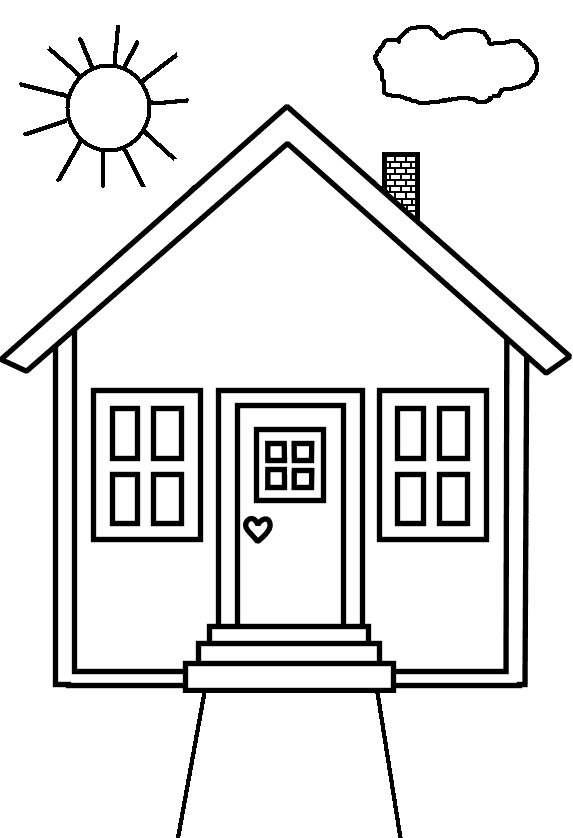 145 Dream House Coloring Pages Printable 129