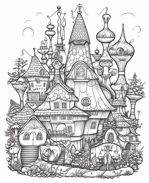 145 Dream House Coloring Pages Printable 134