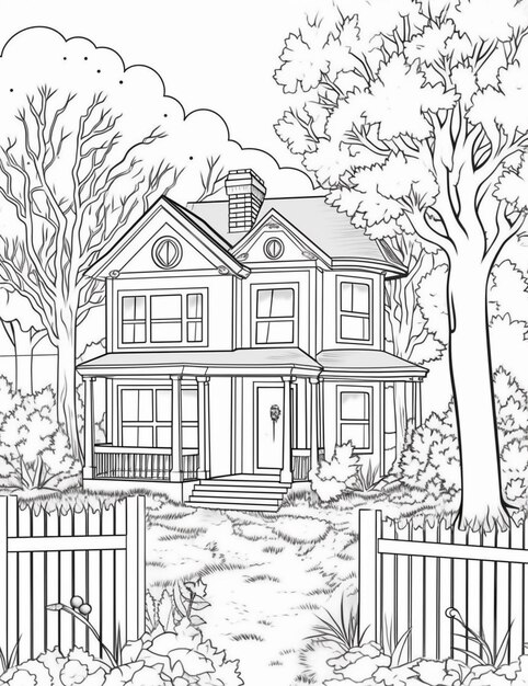 145 Dream House Coloring Pages Printable 144