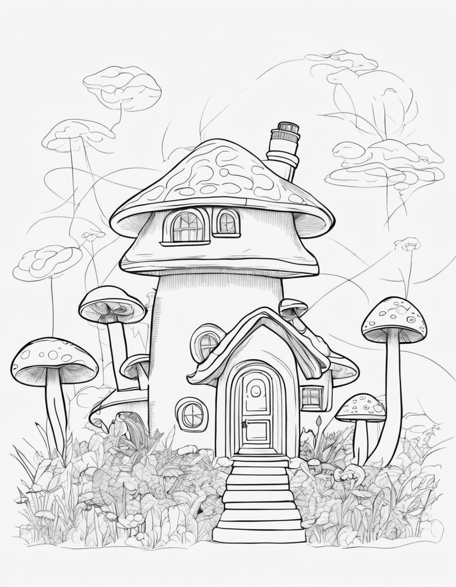 145 Dream House Coloring Pages Printable 62