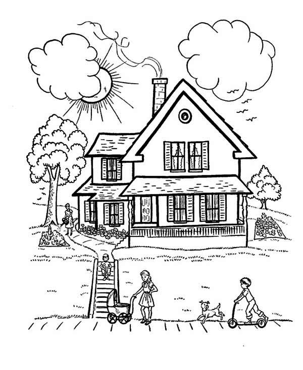 145 Dream House Coloring Pages Printable 69