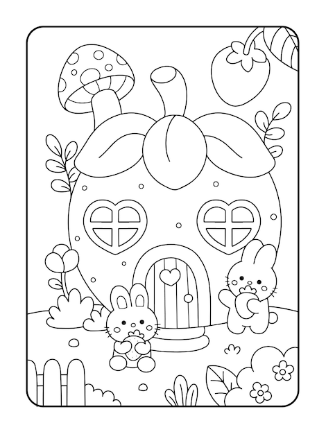 145 Dream House Coloring Pages Printable 7